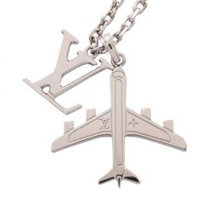 Louis Vuitton Necklace Pendant LV Plain Stainless Steel